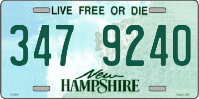 NH license plate 3479240