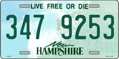 NH license plate 3479253