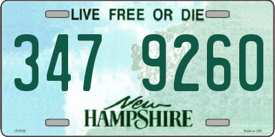 NH license plate 3479260
