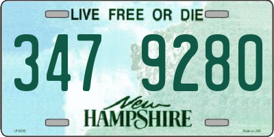 NH license plate 3479280
