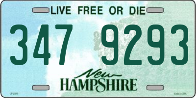 NH license plate 3479293