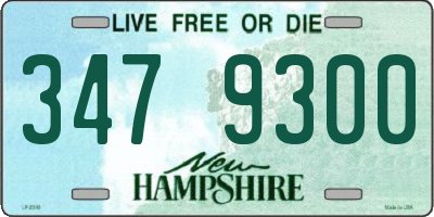 NH license plate 3479300