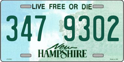 NH license plate 3479302