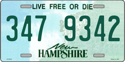 NH license plate 3479342