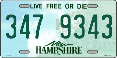 NH license plate 3479343