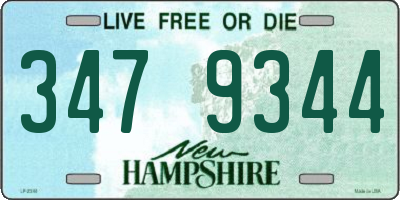 NH license plate 3479344