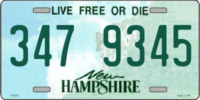 NH license plate 3479345