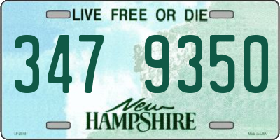 NH license plate 3479350