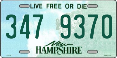 NH license plate 3479370