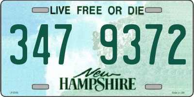 NH license plate 3479372