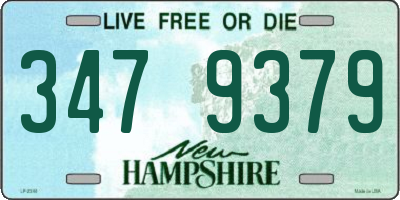 NH license plate 3479379