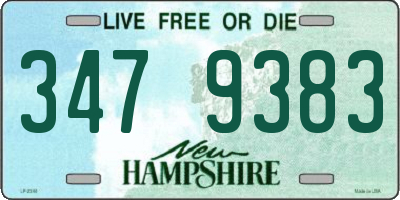 NH license plate 3479383