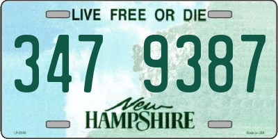 NH license plate 3479387