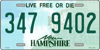 NH license plate 3479402