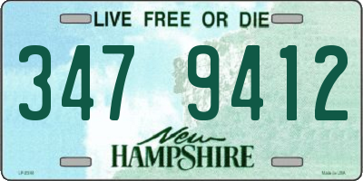 NH license plate 3479412