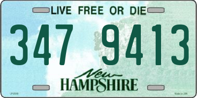 NH license plate 3479413