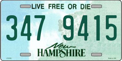 NH license plate 3479415