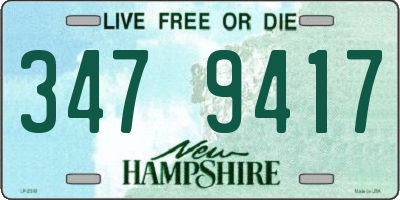 NH license plate 3479417