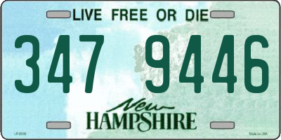 NH license plate 3479446