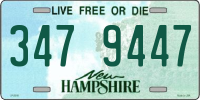 NH license plate 3479447