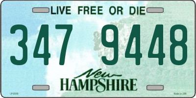NH license plate 3479448