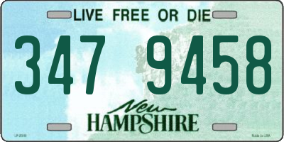 NH license plate 3479458