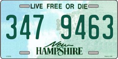 NH license plate 3479463