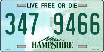 NH license plate 3479466