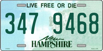 NH license plate 3479468