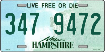 NH license plate 3479472