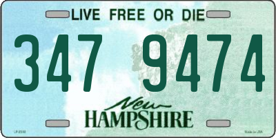 NH license plate 3479474