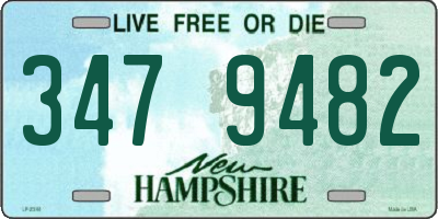 NH license plate 3479482