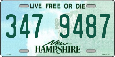 NH license plate 3479487