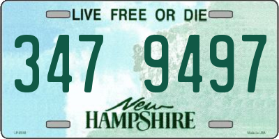 NH license plate 3479497