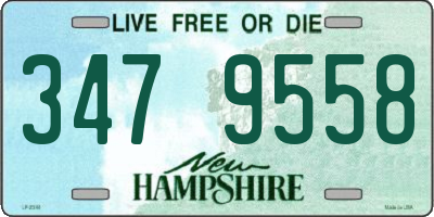 NH license plate 3479558
