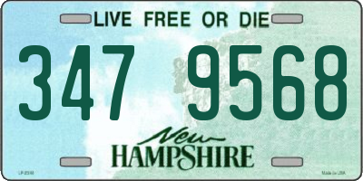 NH license plate 3479568