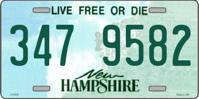 NH license plate 3479582