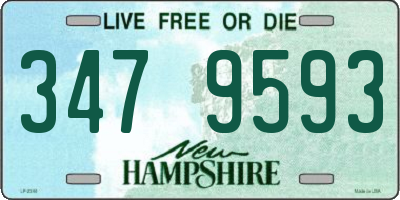 NH license plate 3479593