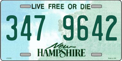 NH license plate 3479642