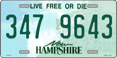 NH license plate 3479643