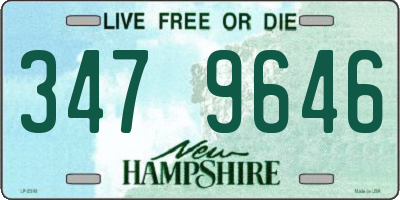 NH license plate 3479646