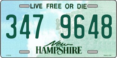 NH license plate 3479648