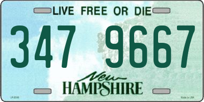 NH license plate 3479667