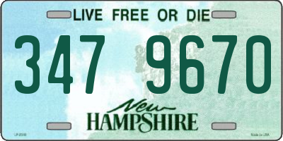 NH license plate 3479670