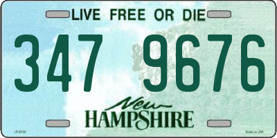 NH license plate 3479676