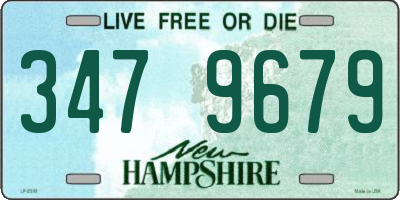 NH license plate 3479679