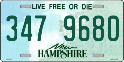 NH license plate 3479680
