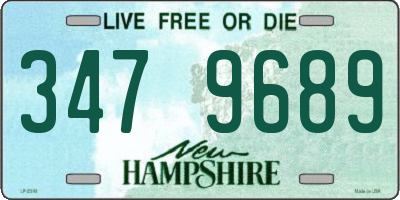 NH license plate 3479689
