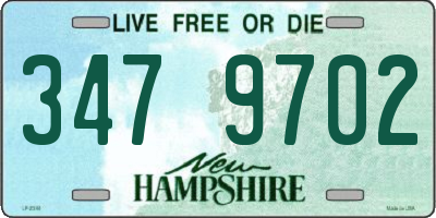 NH license plate 3479702