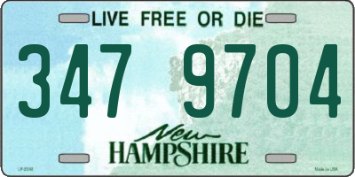 NH license plate 3479704
